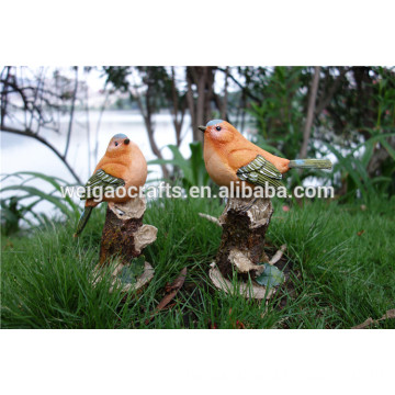 Red cute resin brid wholesale polyresin animal figurines